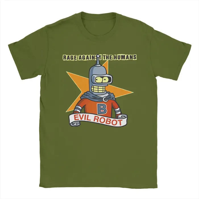 B-bender f-futamas t-shirt plage meme coton T-Shirts pour homme Harajuku