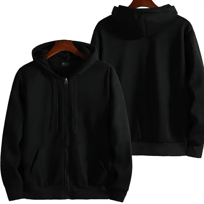 Sweats à capuche zippés pour hommes, sweat à capuche à manches longues, tenue décontractée pour homm