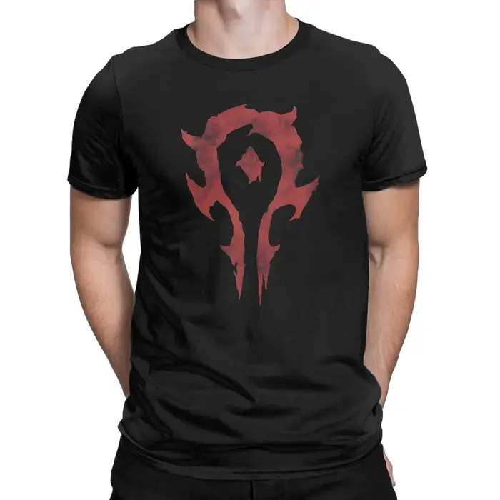 Hommes femmes impression graphique monde de Warcraft Logo t-shirt 100% coton T-shirts vêtements