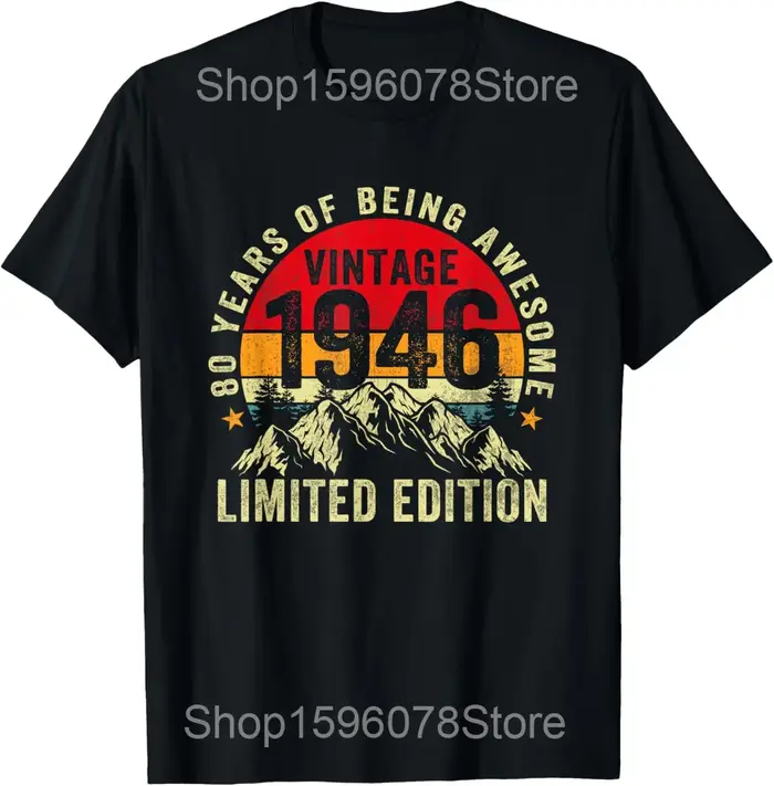 T-shirt humoristique pour 80 ans