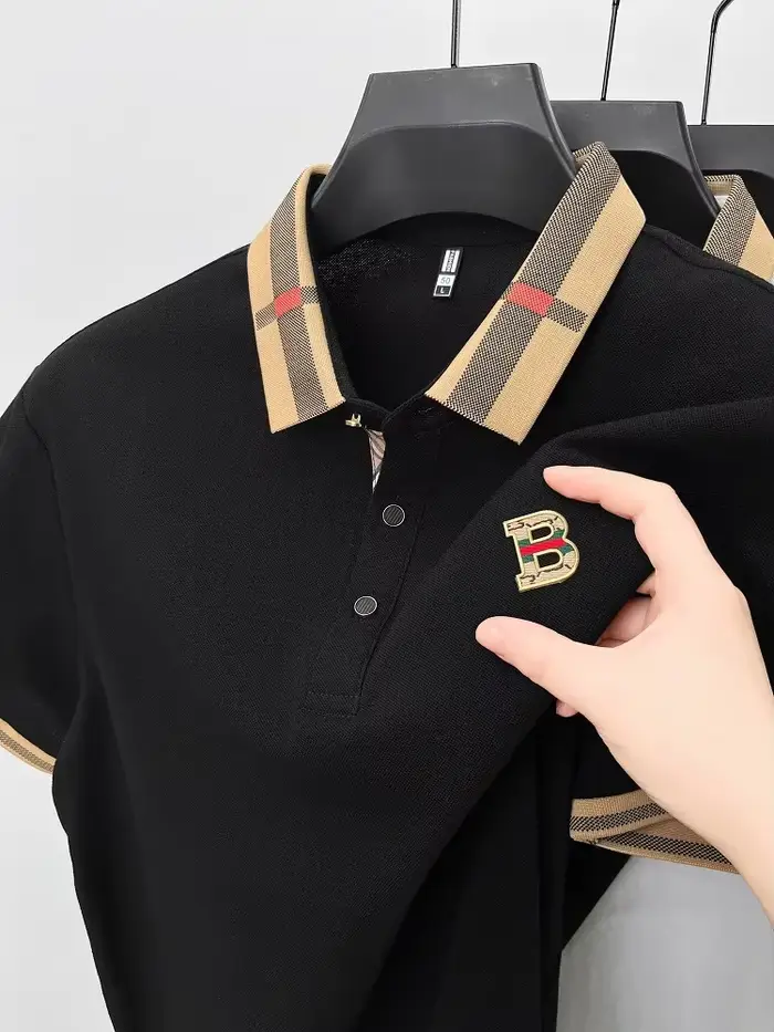 Polo à manches courtes de marque de luxe pour hommes