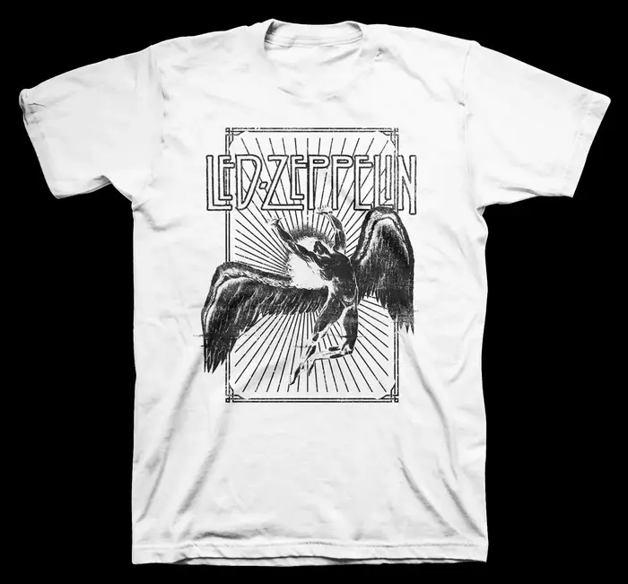 T-shirt imprimé Led Zeppelin Holy Album, surdimensionné, pour hommes et femmes, t-shirt de groupe de