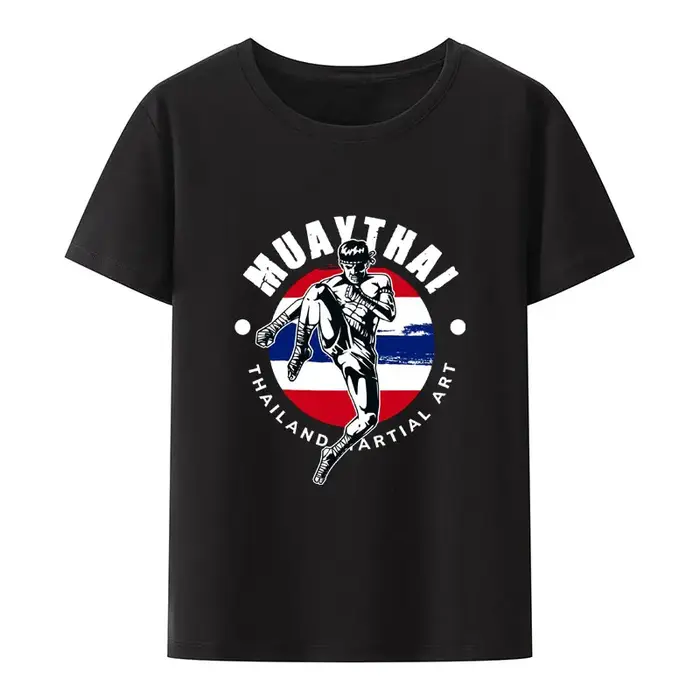 Thaïlande boxe Muay Thai Arts martiaux imprimer t-shirt mignon nouveau Style nouveauté Camisa loisirs décontracté confortable ample cadeau salle de sport Y2k