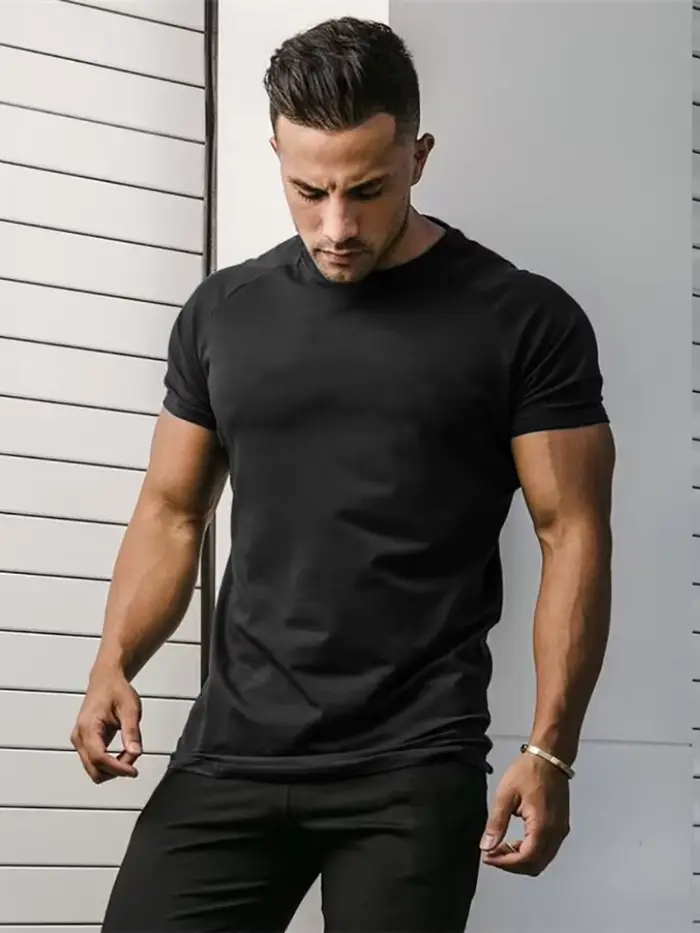 T-shirt uni pour homme