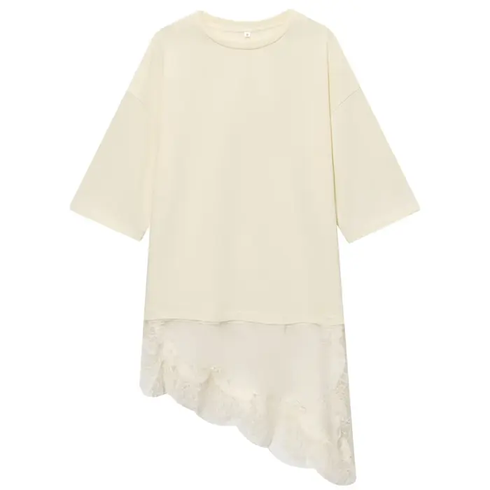 T-shirt en dentelle oversize HXAO pour femme