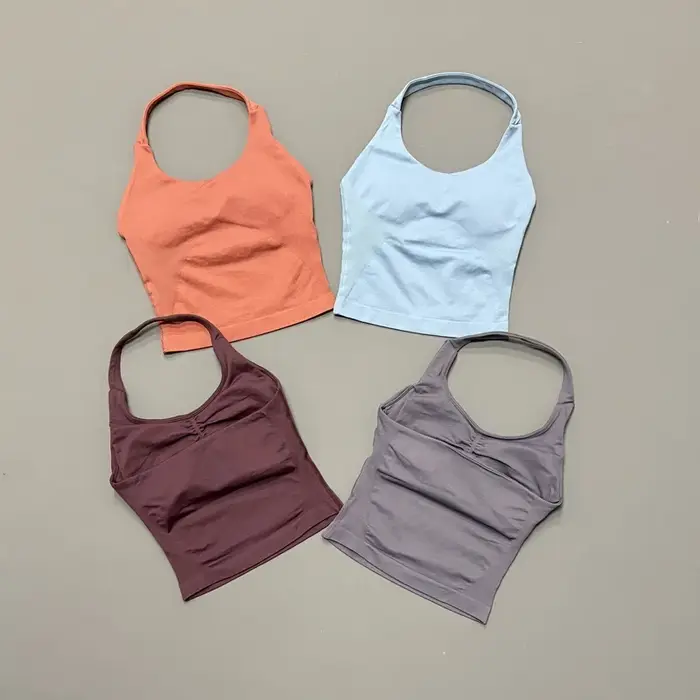HISTELLO Débardeur Halter pour Femme