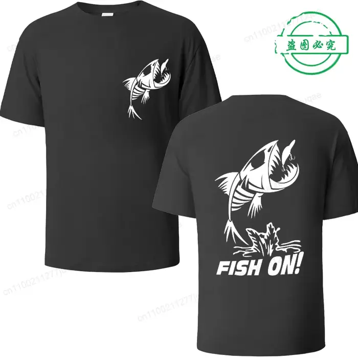 T-shirt drôle pour hommes été pêche pêcheur Sport chemise