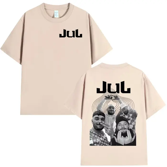 T-shirt graphique Rapper Jul Alubm pour hommes et femmes, vêtements de mode, t-shirts hip-hop, t-shi