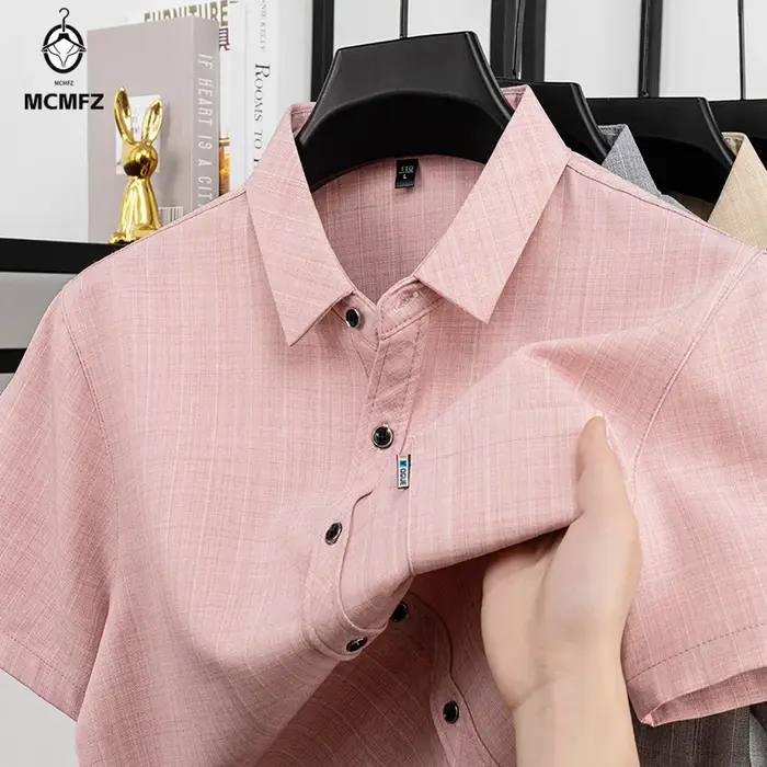 Chemise d'été à manches courtes pour hommes