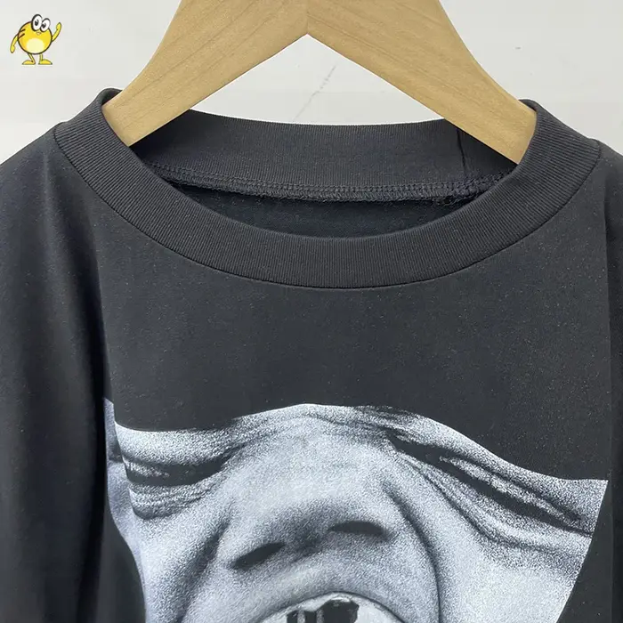 T-shirt décontracté YZY noir et blanc à manches courtes pour homme et femme
