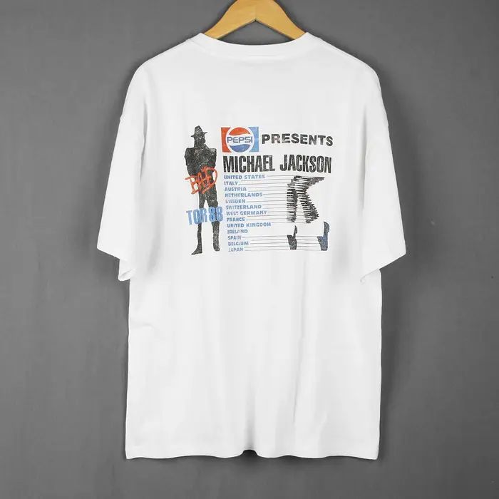 T-shirt Michael Jackson Bad au design rétro