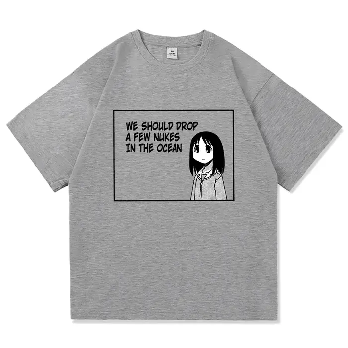Azumanga Daioh t-shirt mode hommes/femmes Harajuku mignon Anime fille citation