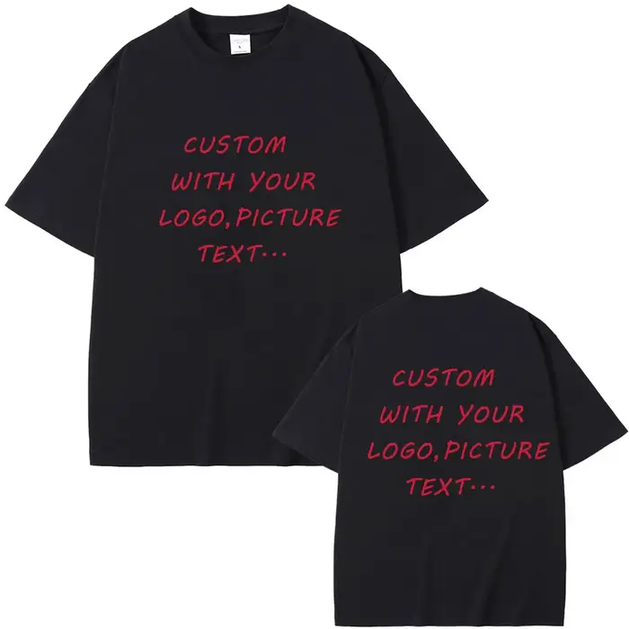 T-Shirt Personnalisé en Pur Coton pour Homme et Femme