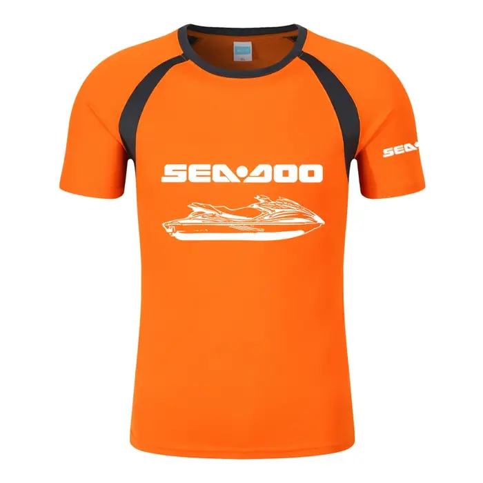 Sea Doo Seadoo Moto hommes nouveau imprimé à la mode été T-shirt coton Raglan à manches courtes col rond haut vêtements