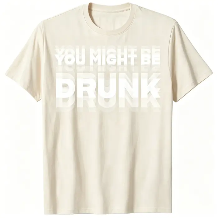 Nouveau T-shirt humoristique 2026 : « Vous pourriez être ivre ? » – Motif cool pour buveurs