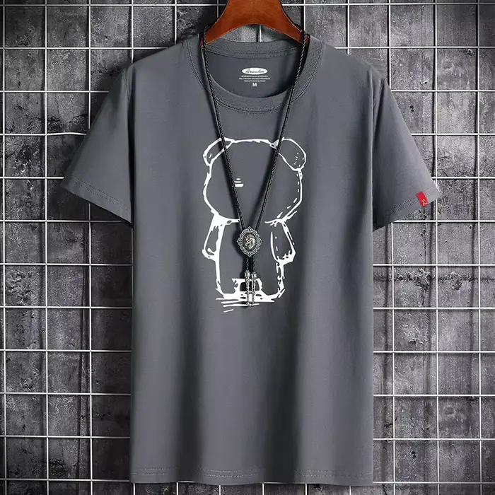 T-shirt pour hommes 2022 Date Vêtements Fitness Blanc O Cou Anime Homme