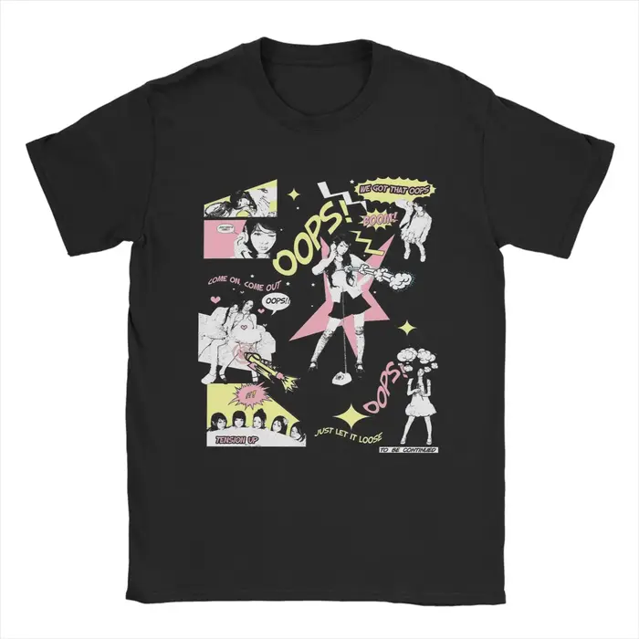 Illit Kpop T-Shirt hommes drôle pur coton T-Shirt col rond manches courtes t-shirts vêtements classi