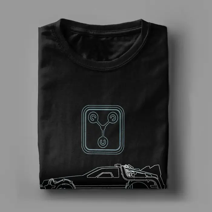 Retour vers le futur T-Shirt pour hommes Delorean et condensateur de Flux