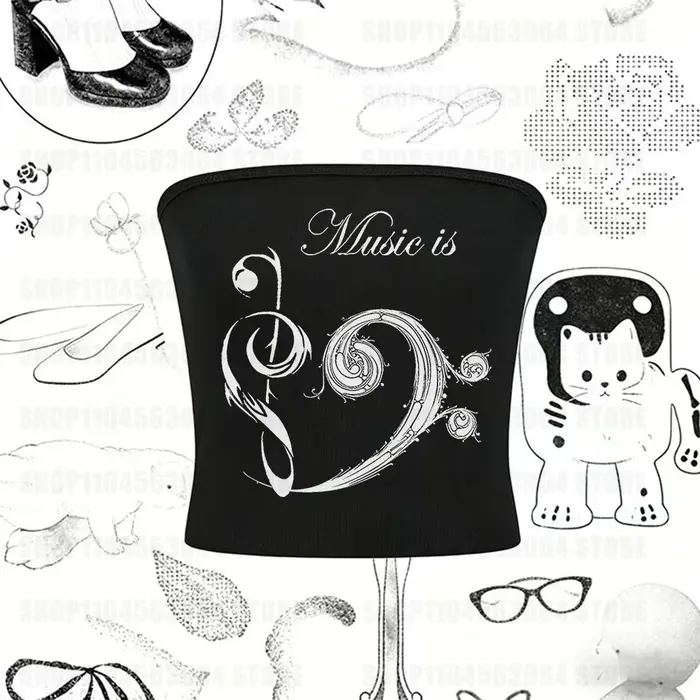 Vêtements vintage Emo années 90 pour femmes