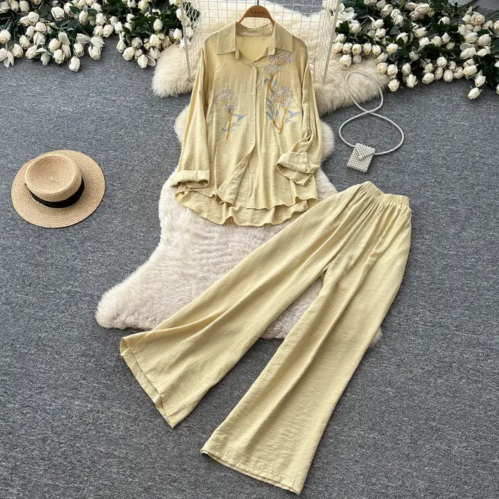 Ensemble pantalon femme deux pièces