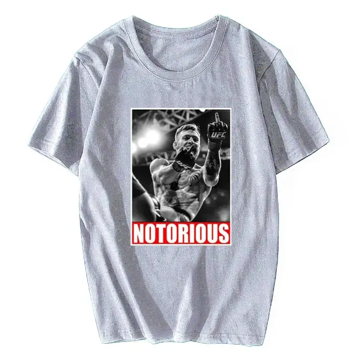 Conor McGregor notoire hommes Fan T-shirt Design drôle noir mode Streetwear