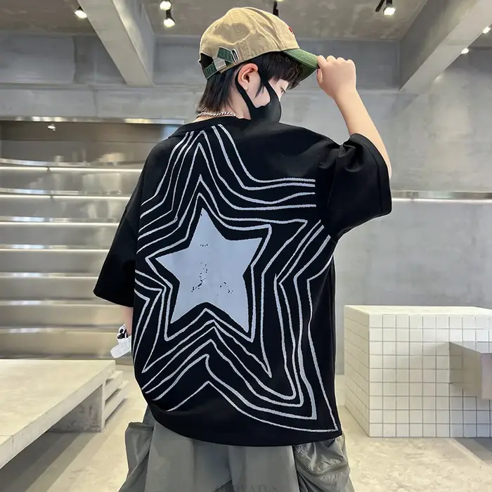 Été garçon vêtements de luxe T-shirt pour Tween enfant nouveau décontracté à manches courtes T-shirt