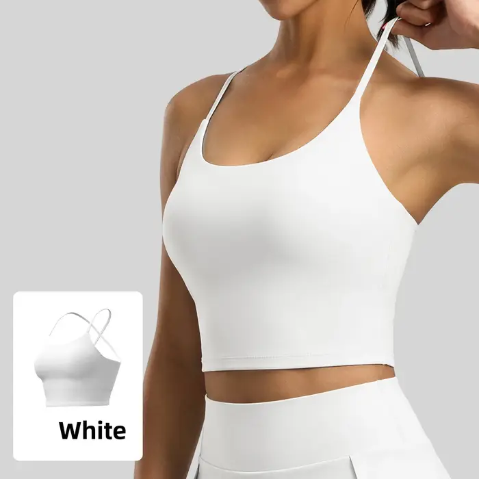 Nouveau débardeur de sport pour femme avec bonnets intégrés