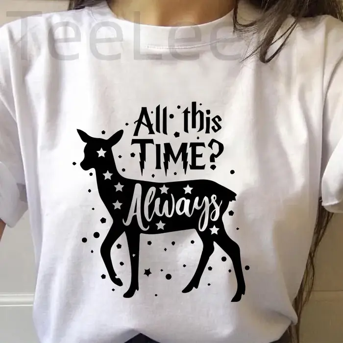 T-shirt pour Femme avec Imprimé de Cerf