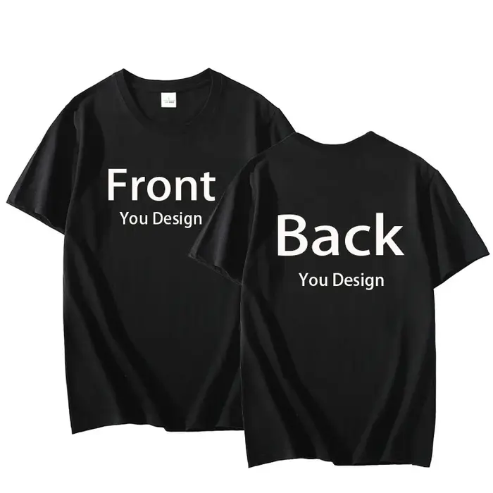 T-shirt personnalisé avant et arrière, T-shirt inspiré, T-shirts personnalisés pour hommes et femmes