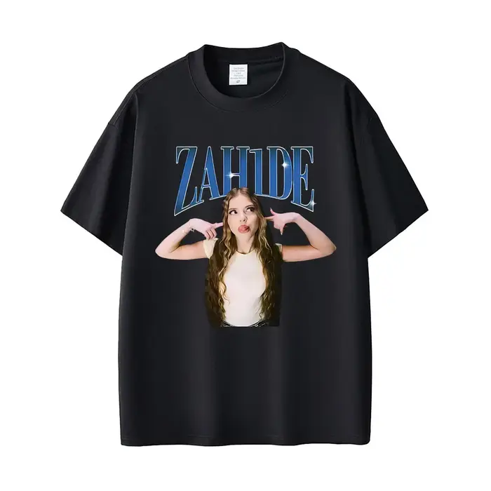 Chanteur Zahide imprimé graphique T-shirts hommes femmes mode décontracté coton à manches courtes