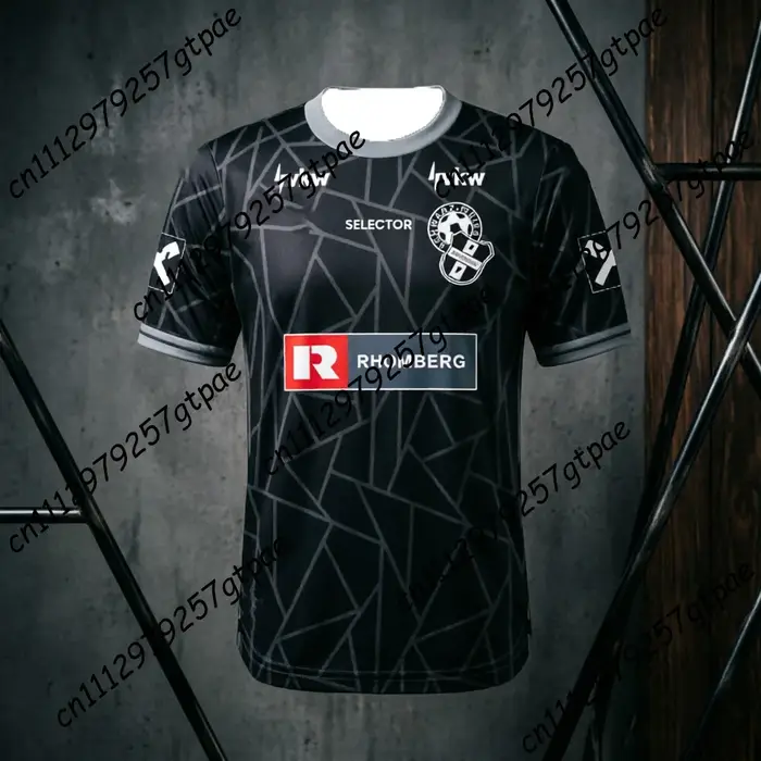 T-shirt de football pour adultes Summer Schwarz Weiss Bregenz
