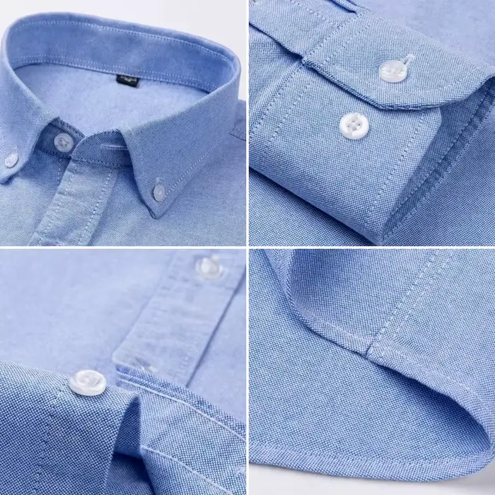Chemise Oxford 100% coton pour hommes