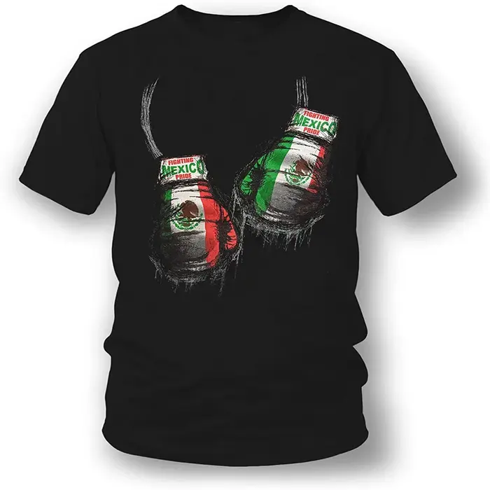 T-shirt de boxeur en coton à manches courtes pour hommes