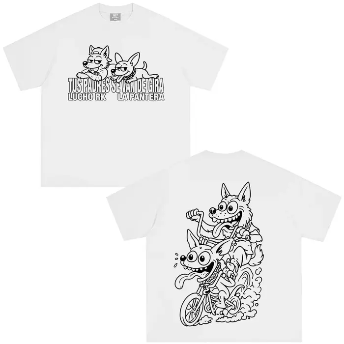 T-shirt imprimé Rapper Lucho Rk La Pantera Ta Facil Album 2026 Tour pour hommes et femmes