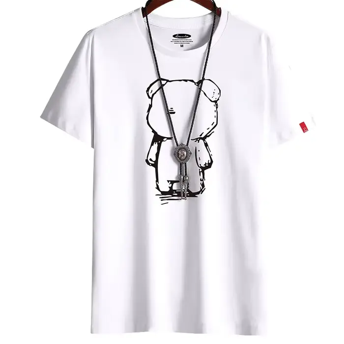T-shirt pour hommes 2022 Date Vêtements Fitness Blanc O Cou Anime Homme