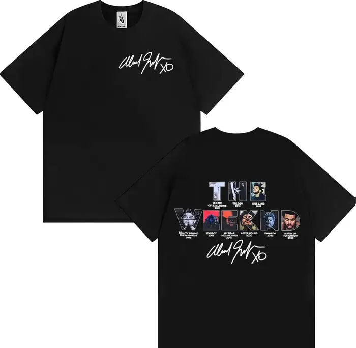 The Weeknd Hurry Up Tomorrow Couverture d'album 2025 T-shirt Vêtements pour hommes High Street