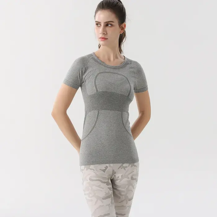 T-Shirt de Fitness à manches courtes pour femmes