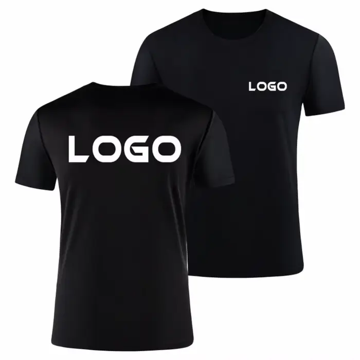 T-shirt à col rond avec logo au design gratuit pour hommes et femmes