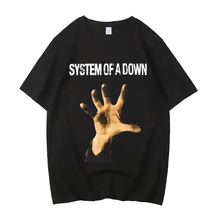 T-shirt femme vêtements rue T-shirt Rock T-shirt alternatif haute qualité T-shirt système d'une couv