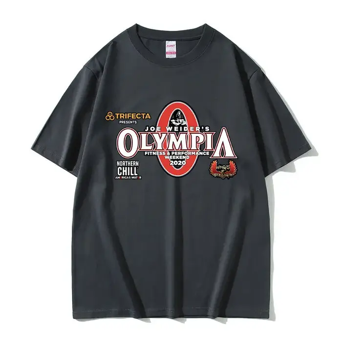 T-shirt graphique Olympia Gym Fitness Pump pour hommes et femmes