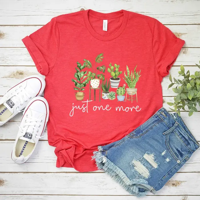 Juste un plus t-shirt plante dame