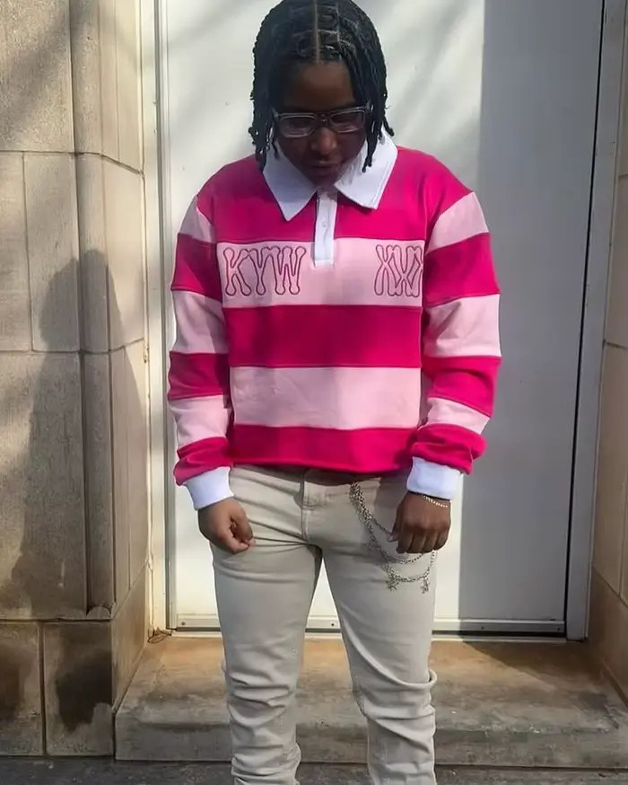 Polo de Rugby rose Hip Hop pour hommes et femmes