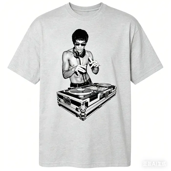 T-shirt DJ Lee inspiré de Bruce, T-shirt drôle Tony Stark Kung Fu, cadeau pour les fans de films