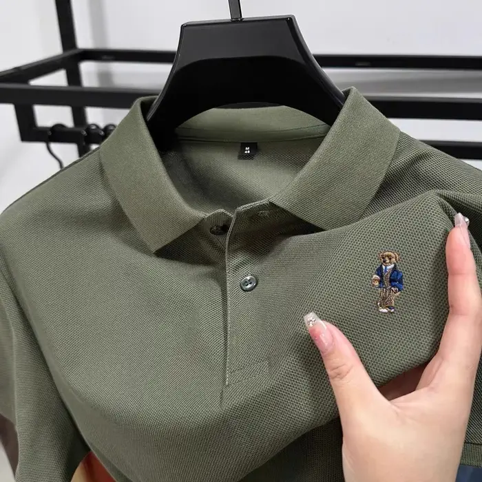Polo homme en coton de haute qualité à manches courtes 2026