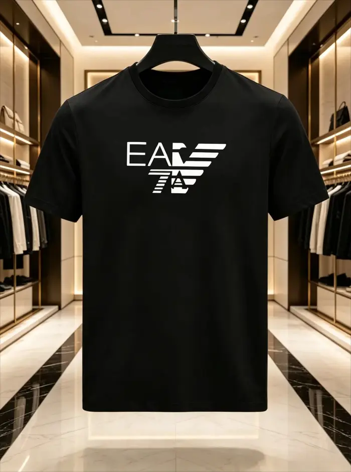 T-shirt de luxe tendance en coton avec motif graphique pour homme et femme – Collection sportswear h