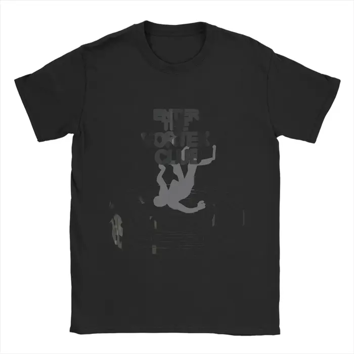 La vie est étrange hommes t-shirt entrer dans le Club Vortex fou t-shirt à manches courtes col rond 