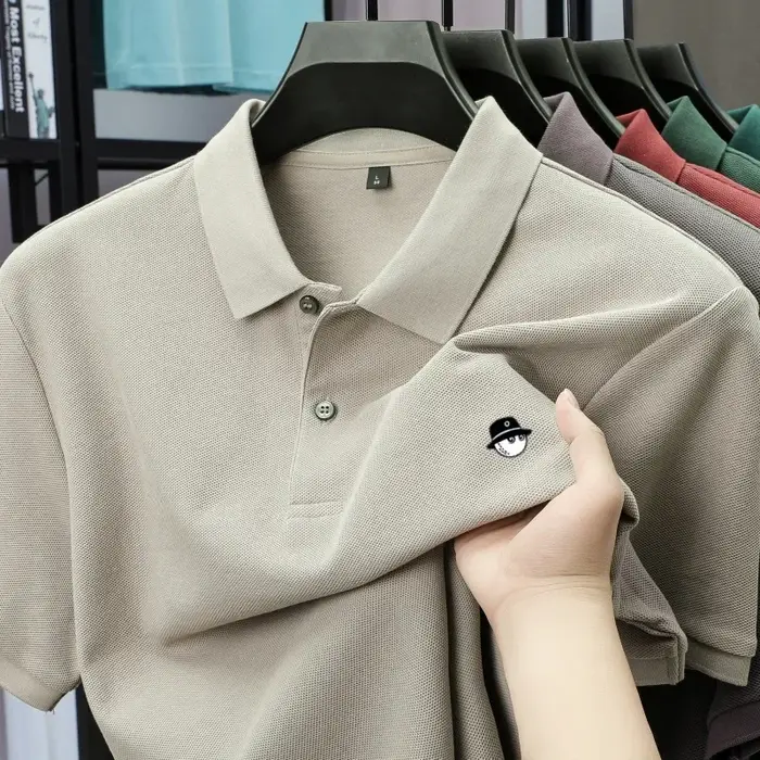 Polo brodé à motif exquis de dessin animé, nouvelle collection, best-seller de l'été, pour homme, 10