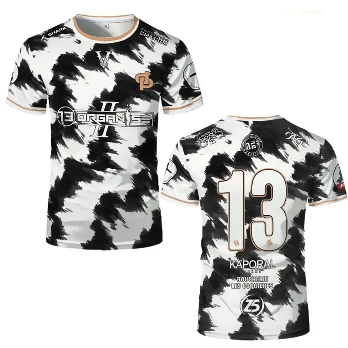 Nouveau maillot de football Marseille imprimé intégral 13