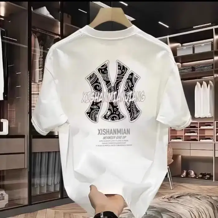 Nouveau T-shirt imprimé pour homme à manches courtes
