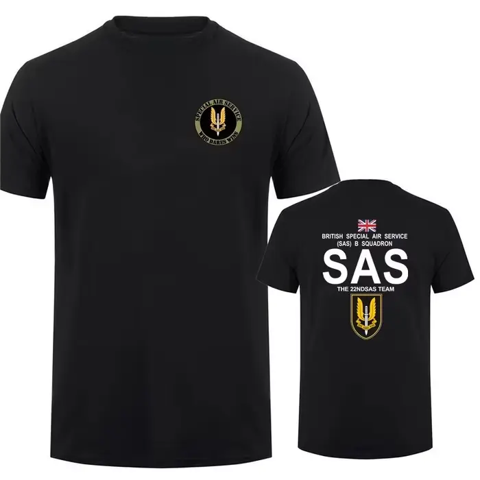 Militaire SAS Sniper hommes t-shirt armée t-shirt pour homme opérations militaires spéciales à manch